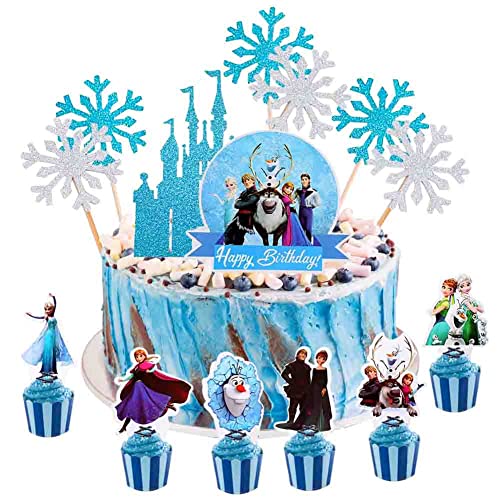 Frrozen Tortendekoration, 46 Stück Frrozen Tortendeko Kuchen Dekorationen Kinder Geburtstags Cake Topper Schloss Schneeflocke Mädchen Cartoon Cupcake Topper für Dessert Kuchen Kinder Geburtstagsdeko Frrozen Tortendekoration, 46 Stück Frrozen Tortendeko Kuchen Dekorationen Kinder Geburtstags Cake Topper Schloss Schneeflocke Mädchen Cartoon Cupcake Topper für Dessert Kuchen Kinder Geburtstagsdeko von FISAPBXC