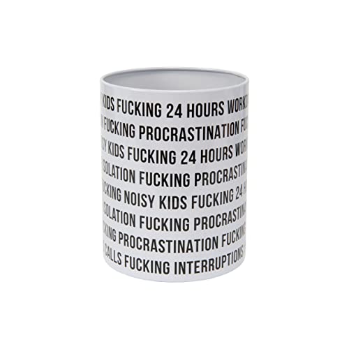 FISURA."F*ucking home office white pencil holder von FISURA