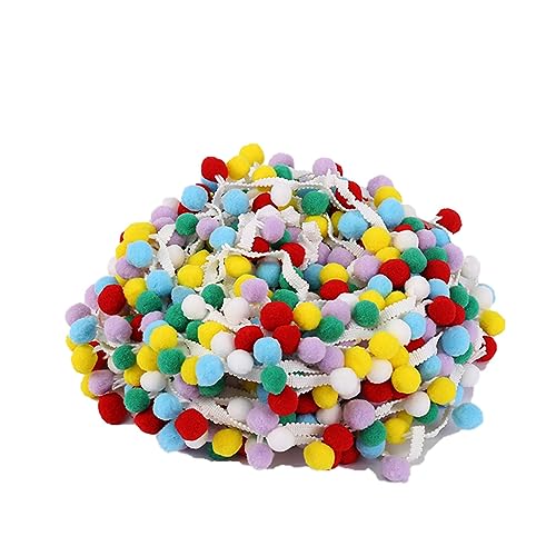 Fransenbesatz mit Zopfperlen, Bommelquaste, geflochtene Hängekugeln, Besatzband for Kleidung, Vorhänge, Nähstoffe, Hochzeiten, dekoriert, 10 Meter(Style 01) von FITIOS