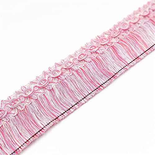 Fransenbesatz mit Zopfperlen, Quastenband, Bekleidungsstoff, Kordel, Gurtband for Kissen, Vorhänge, Kleidung, Basteln, Nähzubehör, 4,5 m(Style 04) von FITIOS
