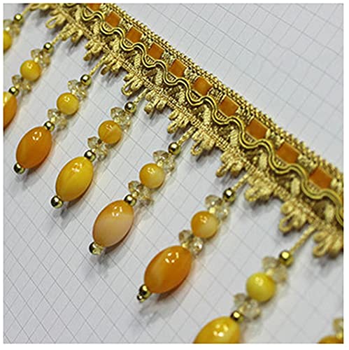 Fransenbesatz mit geflochtenen Perlen, geflochtene Perlen, hängende Kugel, Quaste, Applikation, Stoffband, Nähen, Basteln, Vorhang, Tisch, Hochzeit, dekoriert, 1 Yard Fransenbesatz mit geflochtenen Perlen, geflochtene Perlen, hängende Kugel, Quaste, Applikation, Stoffband, Nähen, Basteln, Vorhang, Tisch, Hochzeit, dekoriert, 1 Yard von FITIOS