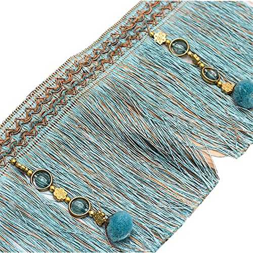 Fransenbesatz mit geflochtenen Perlen, geflochtene Perlenbesatz mit Quaste – 6 Yards hängendes Spike-Besatzband for Vorhänge, Tischdecken, Lampenschirme, Nähen Fransenbesatz mit geflochtenen Perlen, geflochtene Perlenbesatz mit Quaste – 6 Yards hängendes Spike-Besatzband for Vorhänge, Tischdecken, Lampenschirme, Nähen von FITIOS