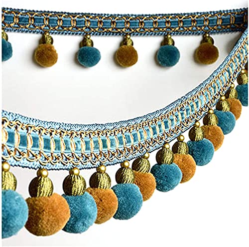 Geflochtene Perlenfransen, Bommelquasten, Jacquardband for Nähen for Vorhang, Tisch, Hochzeit, dekoriert, 1 m Geflochtene Perlenfransen, Bommelquasten, Jacquardband for Nähen for Vorhang, Tisch, Hochzeit, dekoriert, 1 m von FITIOS