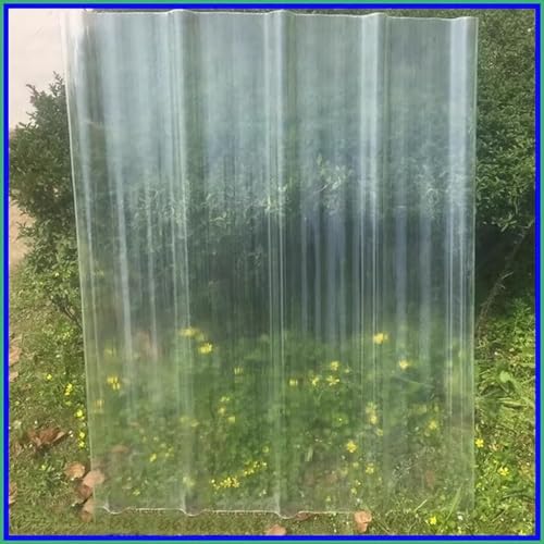 Klare Dachplatten, Wellbleche, transparente Dachplatten, isolierendes Dachmaterial for Gebäude, 2 mm dicke GFK-Tageslichtplatte, robuste Regenschutzplatte, 1 Stück (0,9 x 0,7 m/35 x 28 Zoll)(0.9x1.4m/ Klare Dachplatten, Wellbleche, transparente Dachplatten, isolierendes Dachmaterial for Gebäude, 2 mm dicke GFK-Tageslichtplatte, robuste Regenschutzplatte, 1 Stück (0,9 x 0,7 m/35 x 28 Zoll)(0.9x1.4m/ von FITIOS