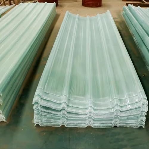 Klare Dachplatten, gewellte Bitumen-Dachplatten, transparente Regenschutzplatten, Fiberglas-Tageslichtplatten, isolierende Dachplatten, zuschneidbare Dachverkleidungsplatten (0,9 x 1,5 m/35 x 59 Zoll) Klare Dachplatten, gewellte Bitumen-Dachplatten, transparente Regenschutzplatten, Fiberglas-Tageslichtplatten, isolierende Dachplatten, zuschneidbare Dachverkleidungsplatten (0,9 x 1,5 m/35 x 59 Zoll) von FITIOS