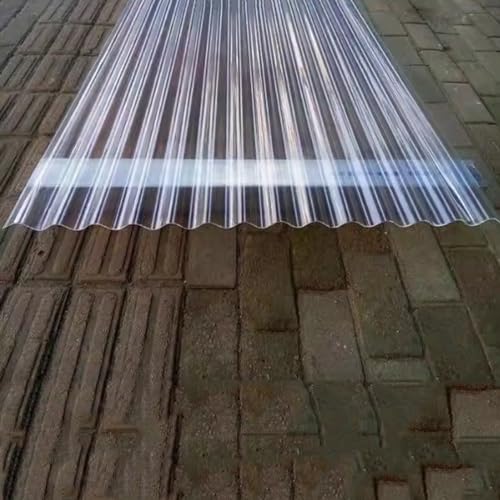 Welldachplatten, transparente Dachplatten, Verkleidungswandplatten, Ersatzdachplatten, Baudachmaterial, GFK-Tageslichtplatten for Gewächshäuser, 1,2 mm dick (0,9 x 0,8 m/35 x 31 Zoll)(0.9x1.5m/35x59in Welldachplatten, transparente Dachplatten, Verkleidungswandplatten, Ersatzdachplatten, Baudachmaterial, GFK-Tageslichtplatten for Gewächshäuser, 1,2 mm dick (0,9 x 0,8 m/35 x 31 Zoll)(0.9x1.5m/35x59in von FITIOS
