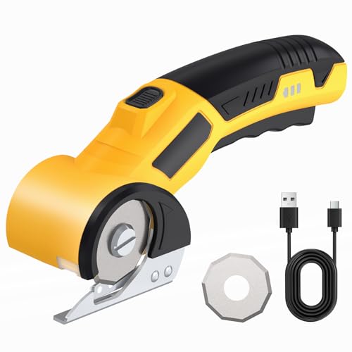 FIVAVA Kartonschneider Elektrische Schere 4V Kabellose Rollschneider Wiederaufladbar,Akku Schere Universalschneider für Präzises Schneiden von Pappe,Stoff,Teppich,Leder,Filz mit Beleuchtungseinheit FIVAVA Kartonschneider Elektrische Schere 4V Kabellose Rollschneider Wiederaufladbar,Akku Schere Universalschneider für Präzises Schneiden von Pappe,Stoff,Teppich,Leder,Filz mit Beleuchtungseinheit von FIVAVA
