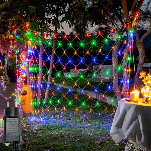FIVMEN Lichternetz Außen Innen 6x4 m 480 LED Lichterkette Netz Strom mit EU Stecker 8 Modi Wasserdicht IP44 Bunte Weihnachtsbeleuchtung für Weihnachten Hochzeit Halloween FIVMEN Lichternetz Außen Innen 6x4 m 480 LED Lichterkette Netz Strom mit EU Stecker 8 Modi Wasserdicht IP44 Bunte Weihnachtsbeleuchtung für Weihnachten Hochzeit Halloween von FIVMEN