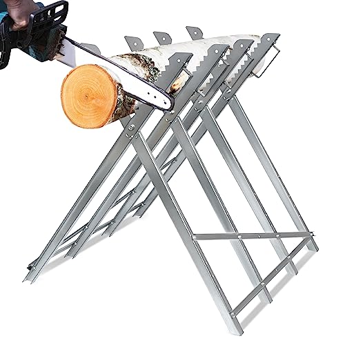 FIVMEN Sägebock Klappbar Holzsägebock Sägegestell Sägehilfe Kettensägebock Verzinkt für Kettensägen Handsägen 82x80,5x79 cm - Silber FIVMEN Sägebock Klappbar Holzsägebock Sägegestell Sägehilfe Kettensägebock Verzinkt für Kettensägen Handsägen 82x80,5x79 cm - Silber von FIVMEN