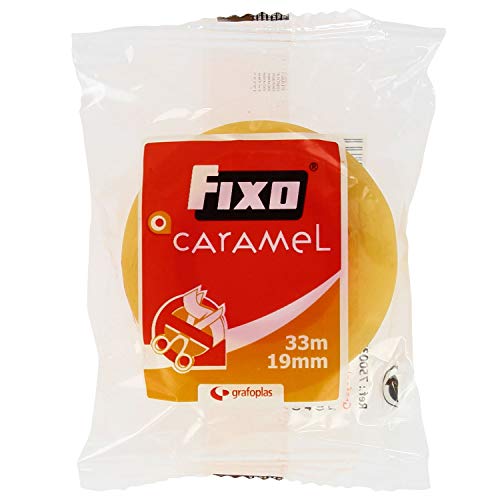 FIXO Caramel 75003300 Klebeband, transparent, 33 x 19 mm, hohe Widerstandsfähigkeit, leicht zu schneiden FIXO Caramel 75003300 Klebeband, transparent, 33 x 19 mm, hohe Widerstandsfähigkeit, leicht zu schneiden von Grafoplás
