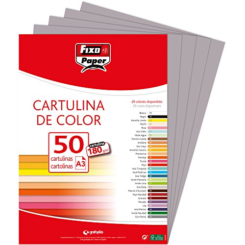 Fixo 11120374 – Pack 50 Bögen, A3, dunkelgrau Fixo 11120374 – Pack 50 Bögen, A3, dunkelgrau von Fixo