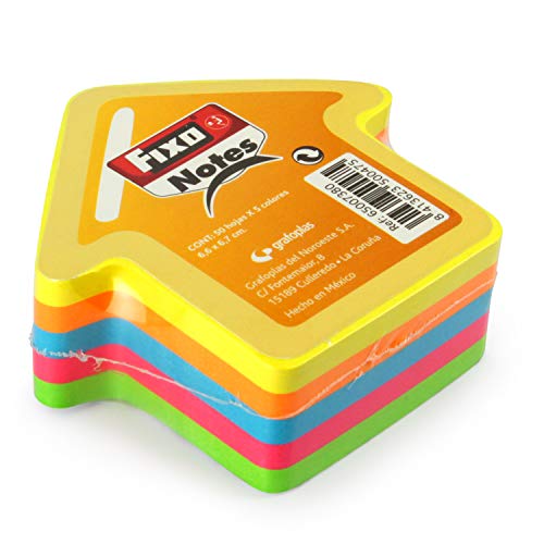Fixo Haftnotizblock mit 250 Haftnotizen, 76 x 76 mm, Neonfarben Fixo Haftnotizblock mit 250 Haftnotizen, 76 x 76 mm, Neonfarben von Fixo