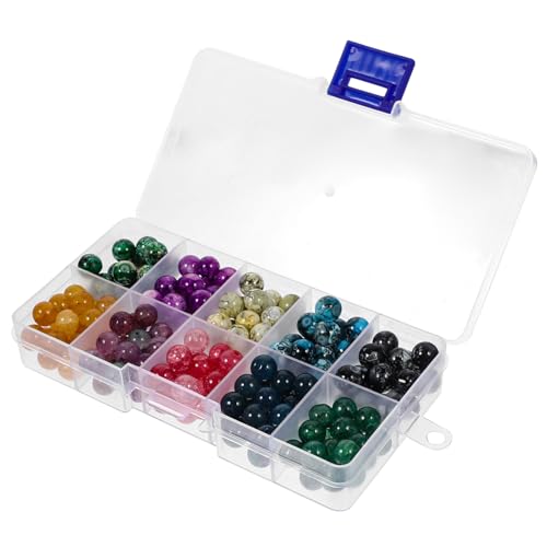 FIXOSHEE 1 Karton Farben Glasperlen Rund für Schmuckherstellung DIY Bastelperlen Armband Spacer Perlen für Individuelle Handarbeiten und Dekorationen FIXOSHEE 1 Karton Farben Glasperlen Rund für Schmuckherstellung DIY Bastelperlen Armband Spacer Perlen für Individuelle Handarbeiten und Dekorationen von FIXOSHEE
