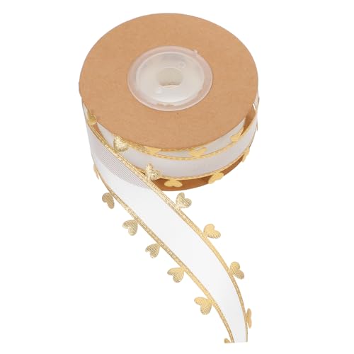 FIXOSHEE 1 Rolle Herz Muster Geschenkband Yards Cuttable Multi Funktion Bastelband für Verpackungen und Dekorationen und Besondere Anlässe von FIXOSHEE