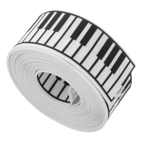FIXOSHEE 1 Rolle Klavierband Bastelband Musiknotenband Haarschleifenband Breites Drahtband Bauernhausband Blumensträuße Geschenkband Öffnungsband Geschäftsband Polyester FIXOSHEE 1 Rolle Klavierband Bastelband Musiknotenband Haarschleifenband Breites Drahtband Bauernhausband Blumensträuße Geschenkband Öffnungsband Geschäftsband Polyester von FIXOSHEE