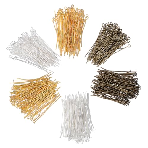 FIXOSHEE 1 Satz Beading Pins und Augen Pins Farben Nadeln für Schmuckherstellung Vielseitige für Armbänder und Ohrringe von FIXOSHEE