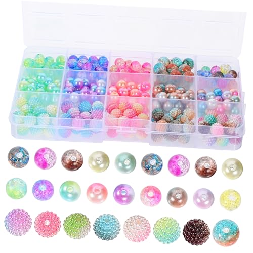 FIXOSHEE 1 Schachtel Acrylperlen für Schmuckherstellung Abs Nachahmung Perlen im Farbverlauf DIY Spacer Beads für Armbänder und Kreative Bastelprojekte FIXOSHEE 1 Schachtel Acrylperlen für Schmuckherstellung Abs Nachahmung Perlen im Farbverlauf DIY Spacer Beads für Armbänder und Kreative Bastelprojekte von FIXOSHEE
