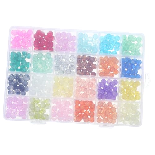 FIXOSHEE 1 Schachtel Handgefertigte Spacer Perlen Set für DIY Armbänder und Bunte Glasperlen für Schmuckherstellung Teiliges Set für Kreative Bastelprojekte von FIXOSHEE