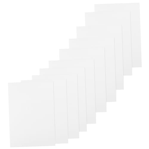 FIXOSHEE 10 Blatt Bastelschaumplatten Set Weiße Schaumstoffplatten für DIY Kunstprojekte für Gestalten und Drucktechniken Langlebig und Sicher der Anwendung von FIXOSHEE