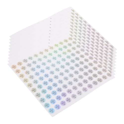 FIXOSHEE 10 Blatt Tamper Qc Pass Aufkleber Hochwertige Qualitätssicherungs etiketten mit Holografischem Siegel Manipulationssichere Selbstklebende Prüfmarken zur Produktintegrität Grün von FIXOSHEE