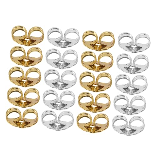FIXOSHEE 10 Paare Ohrstecker Verschlüsse Silber Ohrstopper für Damen Langlebig Verschleißfest Weißgold und Gold Sicherer Halt für Schlaffe Ohren DIY Schmuckzubehör FIXOSHEE 10 Paare Ohrstecker Verschlüsse Silber Ohrstopper für Damen Langlebig Verschleißfest Weißgold und Gold Sicherer Halt für Schlaffe Ohren DIY Schmuckzubehör von FIXOSHEE