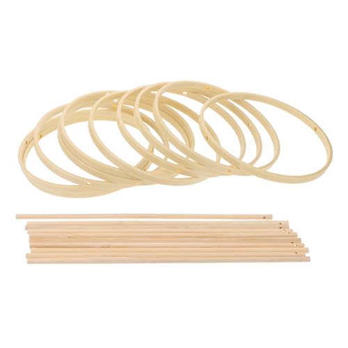 FIXOSHEE 10 Sätze DIY Chinesischer Rundfächer Bastelset mit Rahmen und Griffen Langlebiges Material für Hochzeiten Dekoration Bühnenauftritte und Kreative Handwerksprojekte von FIXOSHEE
