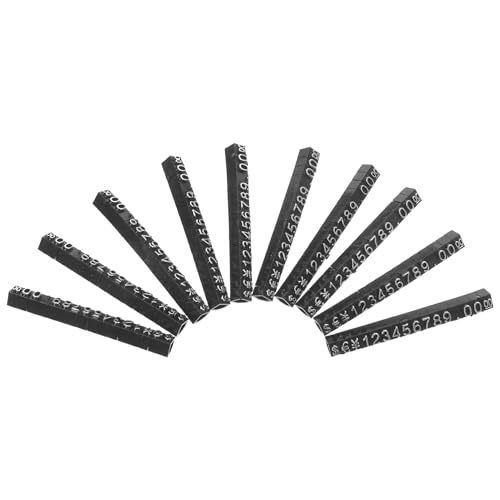 FIXOSHEE 10 Sätze Preisschild Halter für Schmuck Preisschilder Aufsteller aus Kunststoff für Einzelhandel Einkaufszentrum Schmuckgeschäfte von FIXOSHEE