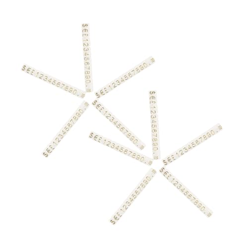 FIXOSHEE 10 Saiten Teiliges Metall preisschilder für Schmuck Kleine Zahlenwürfel Verstellbare Preisanzeige Transparenter Goldschrift für Einzelhandel Einkaufszentrum Schmuckladen FIXOSHEE 10 Saiten Teiliges Metall preisschilder für Schmuck Kleine Zahlenwürfel Verstellbare Preisanzeige Transparenter Goldschrift für Einzelhandel Einkaufszentrum Schmuckladen von FIXOSHEE