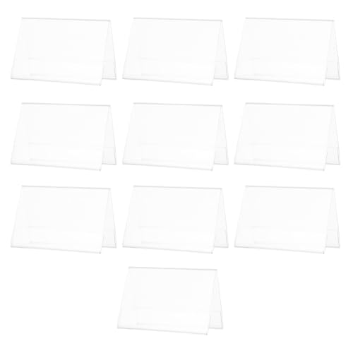 FIXOSHEE 10 Stück Acryl Tischkartenhalter Transparent Namensschild Display Ständer für Konferenzen Meetings Restaurants Wiederverwendbar Stabile Tischaufsteller für Tischnummern und FIXOSHEE 10 Stück Acryl Tischkartenhalter Transparent Namensschild Display Ständer für Konferenzen Meetings Restaurants Wiederverwendbar Stabile Tischaufsteller für Tischnummern und von FIXOSHEE