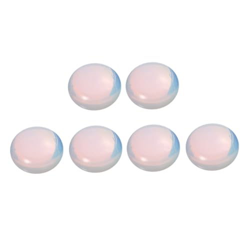 FIXOSHEE 10 Stück DIY Opal Schmuckanhänger Flachboden Edelstein Patches für Frauen Mädchen Handgemachter Schmuck Zubehör für Perlen Schmuckherstellung von FIXOSHEE