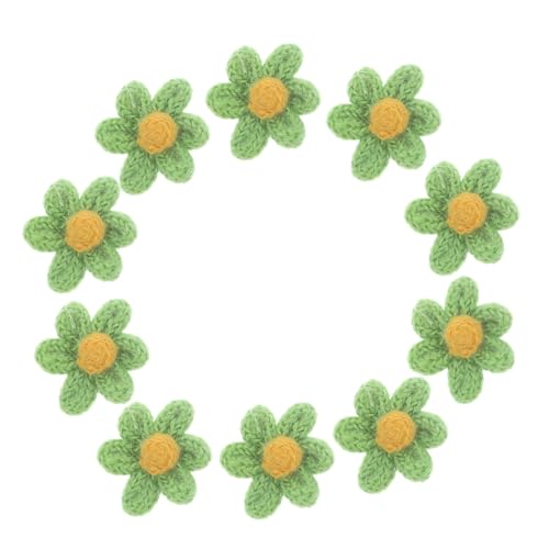 FIXOSHEE 10 Stück Design Applikationen Patches zum Aufnähen für Jeansreparatur Kleidung und Accessoires Hautfreundlichem Material Grüne Farbvariante von FIXOSHEE