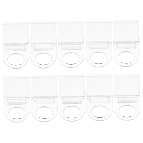FIXOSHEE 10 Stück Gardinenclip Hebeclips Vorhangstifte Clip Gardienen Klemme Sonnenschattenklammern Clips Zum Aufhängen Von Vorhängen Transparent von FIXOSHEE