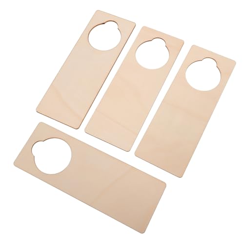 FIXOSHEE 10 Stück Hängende Holzschilder Naturholz Blanko Türschilder für Kreative DIY Projekte zur Dekoration und Beschriftung für Zuhause und Geschäfte von FIXOSHEE