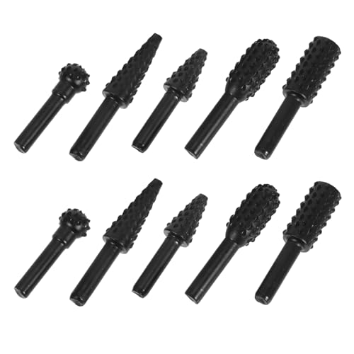 FIXOSHEE 10 Stück Holzbearbeitungsdatei Grate Schneiden Bohrwerkzeug Elektrische Holzschnitzwerkzeuge Holzschnitzbohrer Rotationsfeile Für Metall Zubehör Für Mühlen Schnitzbits Black Stahl FIXOSHEE 10 Stück Holzbearbeitungsdatei Grate Schneiden Bohrwerkzeug Elektrische Holzschnitzwerkzeuge Holzschnitzbohrer Rotationsfeile Für Metall Zubehör Für Mühlen Schnitzbits Black Stahl von FIXOSHEE