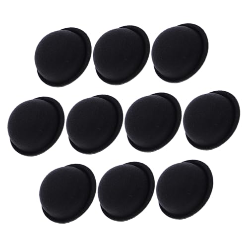 FIXOSHEE 10 Stück Mini Top Hüte Schwarz Kleine DIY Puppenhüte für Bastelmaterial Leichte Miniatur Kappen mit Feiner Verarbeitung für Festdeko Party und Puppenzubehör von FIXOSHEE