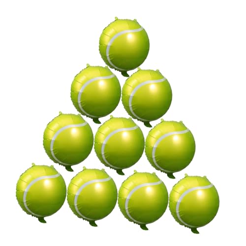 FIXOSHEE 10 Stück Teiliges Aufblasbare Tennisball-luftballons aus Aluminiumfolie Sportliche Partydeko für Sport-motto-geburtstag als Partygeschenke und Tischdekoration für Frauen FIXOSHEE 10 Stück Teiliges Aufblasbare Tennisball-luftballons aus Aluminiumfolie Sportliche Partydeko für Sport-motto-geburtstag als Partygeschenke und Tischdekoration für Frauen von FIXOSHEE