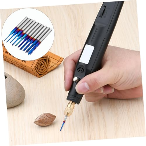 FIXOSHEE 10 Stück Teiliges Cnc Fräser mit Kornform Nano End Mill Bits Hartmetall Beschichtet Hohe Verschleißfestigkeit Langlebig für Gravur und Bohren FIXOSHEE 10 Stück Teiliges Cnc Fräser mit Kornform Nano End Mill Bits Hartmetall Beschichtet Hohe Verschleißfestigkeit Langlebig für Gravur und Bohren von FIXOSHEE