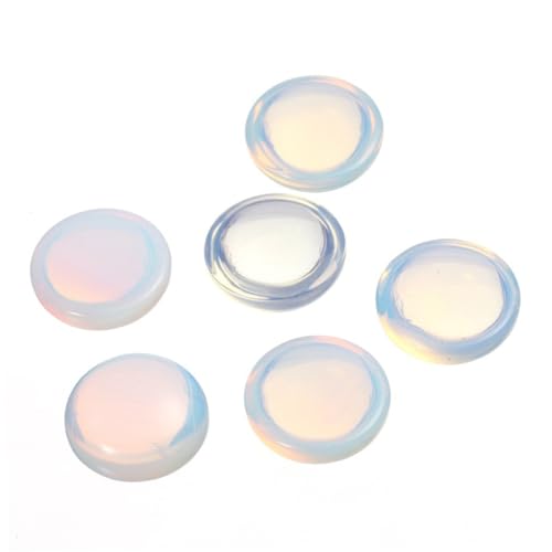 FIXOSHEE 10 Stück Teiliges DIY Opalstein Schmuckanhänger Flachboden Patches für Damen Mädchen Bastelanhänger Schmuckherstellung Charms Zubehör von FIXOSHEE