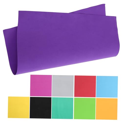 FIXOSHEE 10 Stück Teiliges EVA Schaumpapier Bunte Handgemachte Bastelplatten Flexibel zum Schneiden für DIY Handwerk Scrapbooking Dekoration von FIXOSHEE