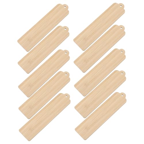 FIXOSHEE 10 Stück Teiliges Holz Lesezeichen Blanko mit Aufhängeöse DIY Bastelset für Personalisierte Buchzeichen Party Dekoration Geschenkideen für Leser Studenten Schriftsteller FIXOSHEE 10 Stück Teiliges Holz Lesezeichen Blanko mit Aufhängeöse DIY Bastelset für Personalisierte Buchzeichen Party Dekoration Geschenkideen für Leser Studenten Schriftsteller von FIXOSHEE
