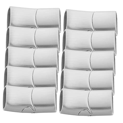 FIXOSHEE 10 Stück Teiliges Magnetische Schmuckverschlüsse Rostfreiem Stahl Flach Rechteckig Langlebig und Rostfrei für Diy Halsketten Armbänder und Lederbänder Einfache Montage und Sicherer FIXOSHEE 10 Stück Teiliges Magnetische Schmuckverschlüsse Rostfreiem Stahl Flach Rechteckig Langlebig und Rostfrei für Diy Halsketten Armbänder und Lederbänder Einfache Montage und Sicherer von FIXOSHEE