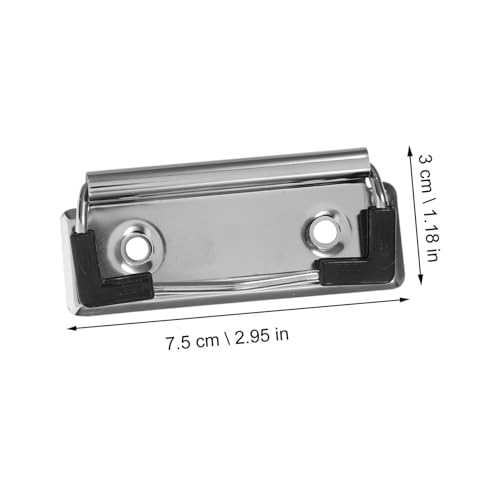 FIXOSHEE 10 Stück Teiliges Metall Klemmbrett Clips Stark und Montierbar Langlebige Schreibbrett Klammern für Büro Schule Vielseitig für Dokumente Notizen Fotos Dateien Geeignet von FIXOSHEE