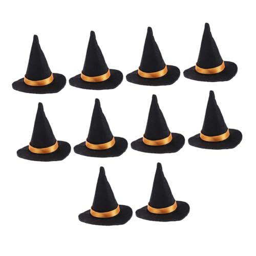 FIXOSHEE 10 Stück Teiliges Mini Filz Hexenhüte Weinflaschendekor Halloween Party Tischdekoration Schwarz Handgefertigte Leichte Langlebige Weinflaschenhüte für Festliche Stimmung FIXOSHEE 10 Stück Teiliges Mini Filz Hexenhüte Weinflaschendekor Halloween Party Tischdekoration Schwarz Handgefertigte Leichte Langlebige Weinflaschenhüte für Festliche Stimmung von FIXOSHEE