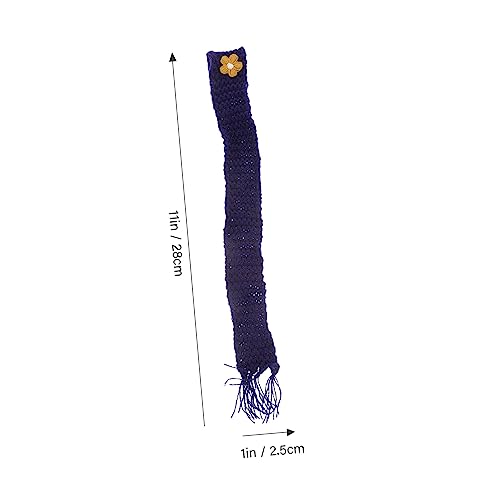 FIXOSHEE 10 Stück Teiliges Mini Strickschals für Weinflaschen Verstellbare DIY Puppenschals aus Weichem Baumwollgarn Kawaii Dekoration für Flaschen Puppen und Bastelprojekte Glatte von FIXOSHEE