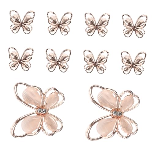 FIXOSHEE 10 Stück Teiliges Nagelanhänger Schmetterlinge mit Katzenaugen effekt Roségoldfarbene Strassverzierung DIY Nail Charms für Stilvolle Nagelkunst und Elegante Maniküre FIXOSHEE 10 Stück Teiliges Nagelanhänger Schmetterlinge mit Katzenaugen effekt Roségoldfarbene Strassverzierung DIY Nail Charms für Stilvolle Nagelkunst und Elegante Maniküre von FIXOSHEE