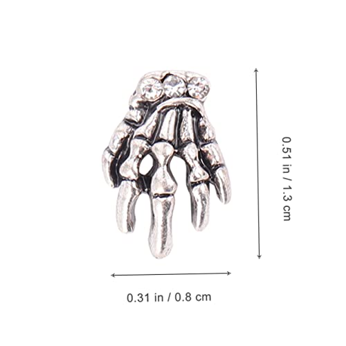 FIXOSHEE 10 Stück Teiliges Nagelsticker aus Langlebiger Legierung Skelett Hand Design Einfache Anwendung für Maniküre Fußnägel Körperkunst und Halloween Dekoration FIXOSHEE 10 Stück Teiliges Nagelsticker aus Langlebiger Legierung Skelett Hand Design Einfache Anwendung für Maniküre Fußnägel Körperkunst und Halloween Dekoration von FIXOSHEE