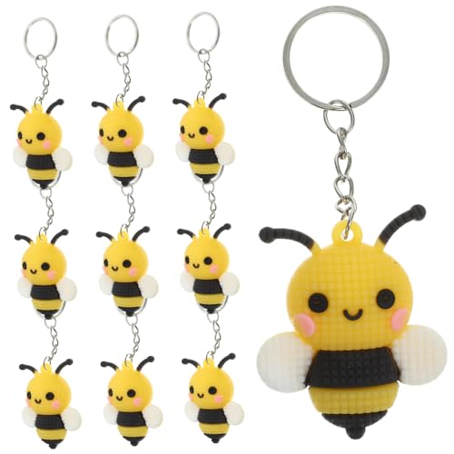 FIXOSHEE 10 Stück Teiliges Niedliches Bienen-schlüsselanhänger- Leichte Cartoon-biene als Bag Hanging Decoration Kompakt und Praktisch für Schlüssel Rucksack und Party-deko FIXOSHEE 10 Stück Teiliges Niedliches Bienen-schlüsselanhänger- Leichte Cartoon-biene als Bag Hanging Decoration Kompakt und Praktisch für Schlüssel Rucksack und Party-deko von FIXOSHEE