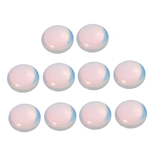 FIXOSHEE 10 Stück Teiliges Opalstein Flachboden Schmuckanhänger DIY Bastelsteine für Halsketten Armbänder Damen Mädchen Handgefertigte Schmuckdekoration von FIXOSHEE