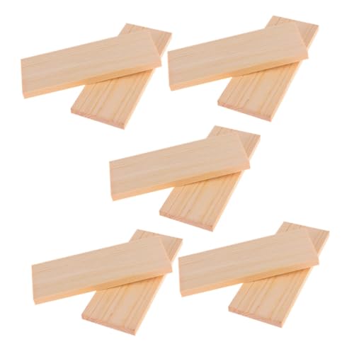 FIXOSHEE 10 Stück Teiliges Rechteckige Unbehandelte Holzleisten aus Kiefernholz für Basteln Modellbau Schulprojekte DIY Heimdeko Kreative Holzplatten FIXOSHEE 10 Stück Teiliges Rechteckige Unbehandelte Holzleisten aus Kiefernholz für Basteln Modellbau Schulprojekte DIY Heimdeko Kreative Holzplatten von FIXOSHEE