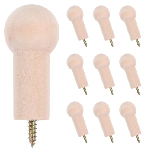 FIXOSHEE 10 Stück Teiliges Runde Natürliche Holz wandhaken ohne Lack Vielseitige Garderobenhaken zum Aufhängen von Handtüchern Kleidung und Mänteln Platzsparend für Bad und Küche FIXOSHEE 10 Stück Teiliges Runde Natürliche Holz wandhaken ohne Lack Vielseitige Garderobenhaken zum Aufhängen von Handtüchern Kleidung und Mänteln Platzsparend für Bad und Küche von FIXOSHEE